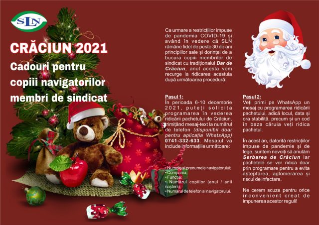 PROGRAMUL Pomului de Crăciun 2021 la SLN