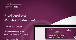 Societatea Academică Română selectează 15 tineri pentru redacţia Monitorul Educației din România Monitorul educaţiei din România