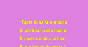 De Crăciun fii smerit nu făloşit!