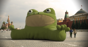 Când broscoiul kremlinez nu-şi mai încape în piele… Sursa:somethingawful.com