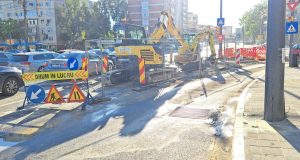 Constanța: Trafic îngreunat în zona Casei de Cultură