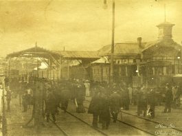 Tren în Gara Port Constanţa anii 1900-1910. Sursa foto Photo Historia