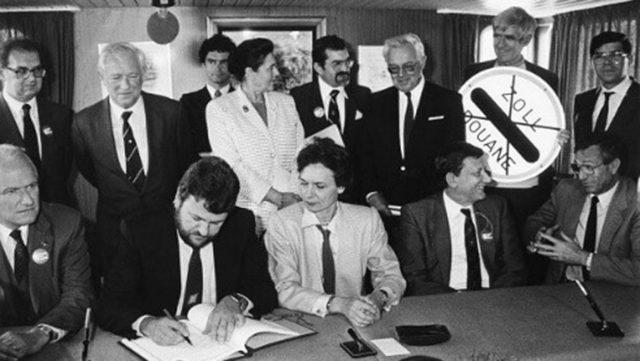 Acordul de la Schengen 14 iunie 1985/Belgia, Germania, Franța, Luxemburg și Țările de Jos