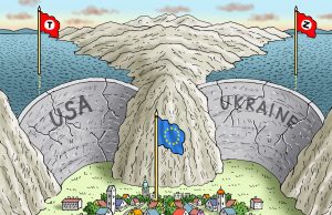 Cum e posbil să vină rușii peste noi? Sursa: Facebook/Muzej karikature