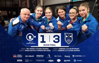 Româncele de aur au făcut „ping-pong” cu franțuzoiacele Wu & Li Sursa: CSM Constanța