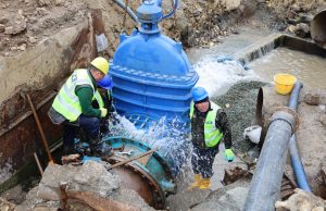 Avarie pe strada Baba Novac din municipiul Constanța