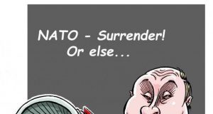 Războiul Rece sezonul II și Noua Cortină de Fier Sursa: Facebook/Muzej karikature