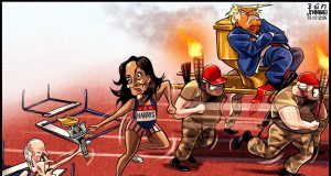Cum a resuscitat Kamala Harris campania electorală americană Sursa: Facebook/Muzej karikature
