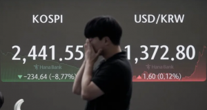 Recesiunea economică de la începutul săptămânii ursa: Ahn Young-joon / AP / Profimedia