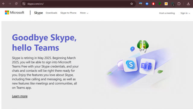 Goodbye Skype