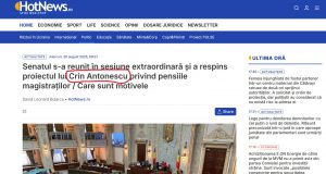 HotNews l-a reînviat pe Crin Antonescu în Senatul României
