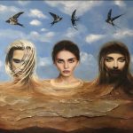 ”Trei grații” (pictură de Andrzej Andrea Sajewski, 2017)