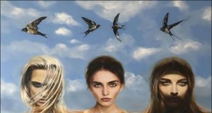 ”Cele trei grații” (1) ”Trei grații” (pictură de Andrzej Andrea Sajewski, 2017)