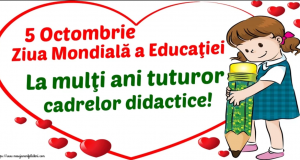 5 Octombrie – Ziua mondială a Educației