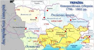 O fantomă bântuie Kremlinul, Novorusia Gubernia Novorusia în 1800, în vremea țarului Pavel I