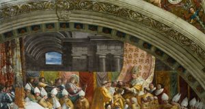 O încoronare…de Crăciun! Încoronarea lui Charlemagne (pictură de Raphael, 1517)