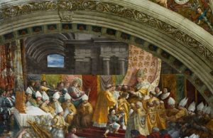 O încoronare…de Crăciun! Încoronarea lui Charlemagne (pictură de Raphael, 1517)