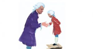 Menuet liberal cu Huțucă și Mitroi Colaj ilustrativ realizat cu IA