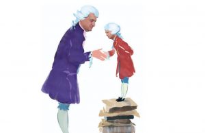 Menuet liberal cu Huțucă și Mitroi Colaj ilustrativ realizat cu IA