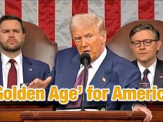 Epoca de Aur lovește iar! Nu la noi, Doamne ferește. Sursa: C-SPAN Image/Donald J. Trump, President of the United States