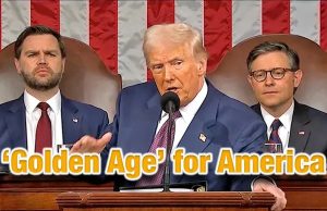 Epoca de Aur lovește iar! Nu la noi, Doamne ferește. Sursa: C-SPAN Image/Donald J. Trump, President of the United States