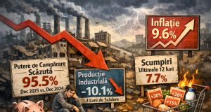 România în recesiune tehnică: cum o resimțim? Cum o depășim? Imagine decorativă realizată cu IA