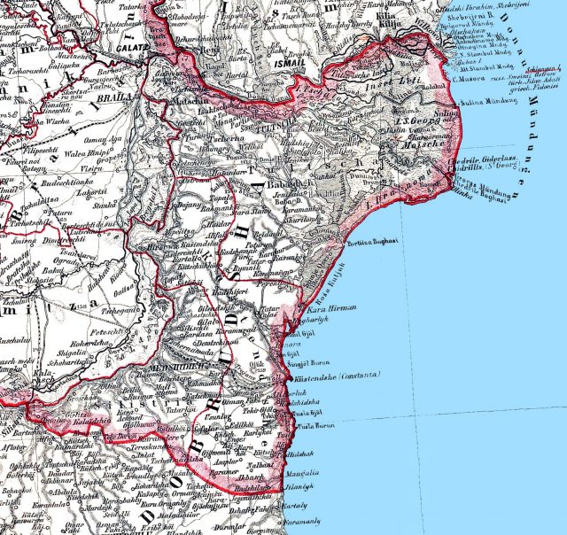 Rudolf Bergener Harta Dobrogei, 1878-1879