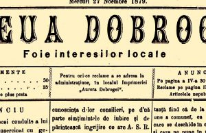 Știri arheologice în „Steaua Dobrogei” din Tulcea în anii 1879 și 1880 Foto: „Steua Dobrogei” 27 noiembrie 1879 - Biblioteca Județeană Constanța