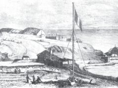 Populația orașului Constanța pe naționalități, în „Farul Constanței” din 1880 Le_port_de_Kustendje/ Camille Allard 1856
