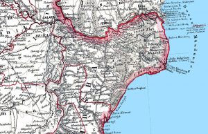 Politicieni locali constănțeni la 1880 născuți din epoca otomană Sursa: Wikipedia/ Harta Dobrogei 1878-1879