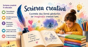 Scrierea creativă și rolul său în dezvoltarea personală Imagine decorativă realizată cu IA