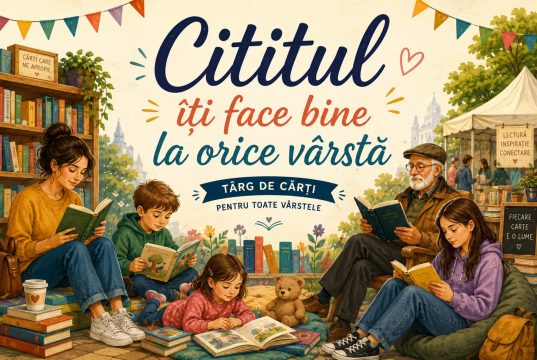 De ce citim? Imagine decorativă realizată cu IA