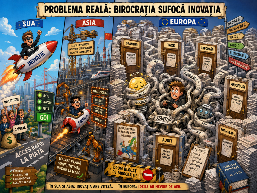 Europa digitală și suveranitatea tehnologică: Problema reala. Birocrația sufocă inovația