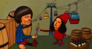 Condeiul Fermecat și viața “în roze”, pe veresie Imagine decorativă realizată cu IA