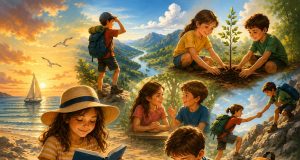 Povești de vacanță, exerciții pentru viață Imagine decorativă realizată cu IA