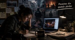 Ziariștii, îngeri de litere relegați pe pământ Imagine decorativă realizată cu IA