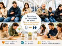 Suntem conectați în timp real, dar relaționăm empatic? Imagine decorativă realizată cu IA