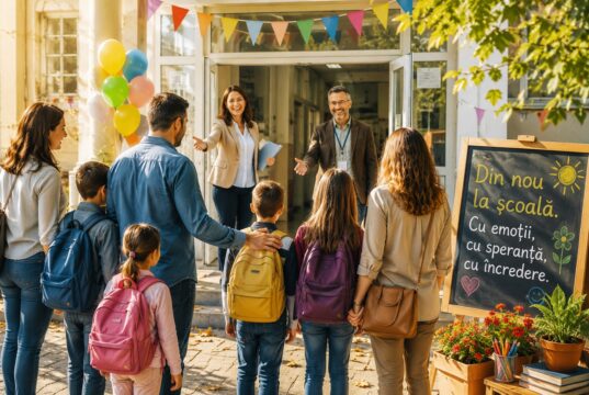 Septembrie – între amintire și început Imagine decorativă realizată cu IA