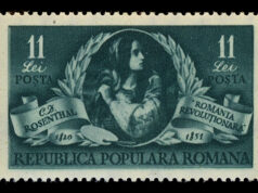 Este bun naționalismul sănătos? Timbru "România Revoluționară" pictat la Paris în 1850 de Constantin Daniel Rosenthal după scoțiana Mary Grant