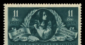 Este bun naționalismul sănătos? Timbru "România Revoluționară" pictat la Paris în 1850 de Constantin Daniel Rosenthal după scoțiana Mary Grant