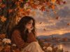Toamna în literatura română Imagine decorativă realizată cu IA