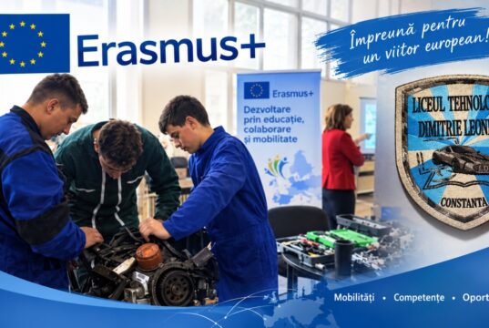 Liceu românesc, destine profesionale europene Imagine decorativă realizată cu IA