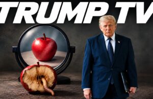 Oglindă oglinjoară, cine-i mai “TRUMP TV” în țară? Imagine decorativă realizată cu IA