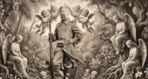 Sentinelă la îngeri Imagine decorativă realizată cu IA